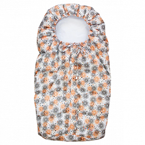 Конверт пуховой - Морозко, белый/оранжевый (Золотой Гусь, 12060-z)