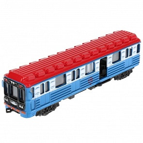 Вагон метро, 15 см, открываются двери, инерционный механизм (Технопарк, SB-16-06-WB(18)