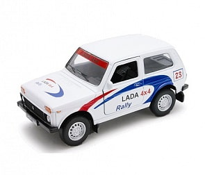Металлический автомобиль LADA Rally, масштаб 1:34-39 (Welly, 42386RY)