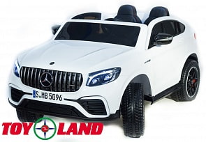 Электромобиль Mercedes-Benz AMG GLC63 2.0 Coupe 4x4 белого цвета, ToyLand, QLS-5688