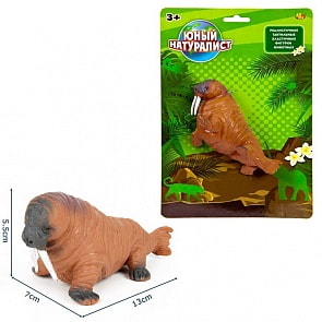 Фигурка из серии Юный натуралист – Морж, термопластичная резина (Abtoys, PT-01196)