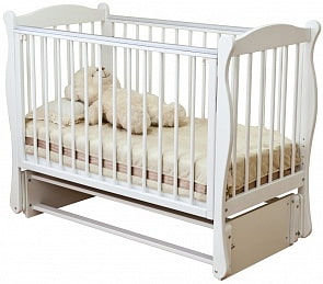 Кровать детская Уралочка белая (Красная звезда, С 744_белый)