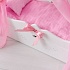 Кровать с выдвижным ящиком для кукол с постельным бельем и балдахином, цвет белый  - миниатюра №1