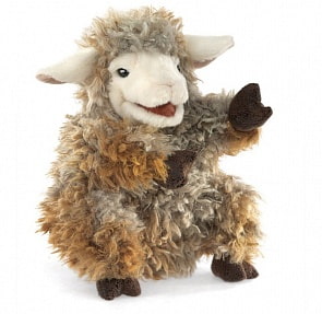 Мягкая игрушка - Ягненок, 23 см (Folkmanis, 3059)