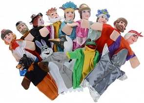 Кукольный театр - Царевна-лягушка, 14 кукол (Жирафики, 68327)