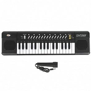 Электронный синтезатор 32 клавиши и микрофон (Играем вместе, ZY740803-R)