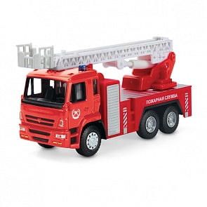 Пожарная машина инерционная, металлический корпус, 12 см. (Технопарк, X600-H09101-Rsim)