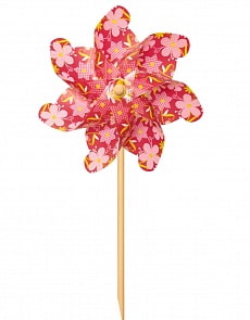 Ветрячок – Цветы, 110 см, красный (ЯиГрушка, 12234)