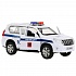 Инерционная металлическая модель - Toyota Prado – Полиция, 12см, цвет белый  - миниатюра №1