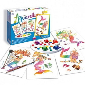 Акварельная раскраска - Русалка (Sentosphere, 664k)