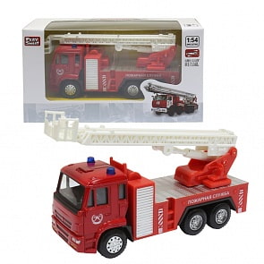 Металлическая инерционная пожарная машина, 1:54 (Play Smart, Р49208)
