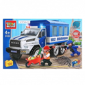 Конструктор Город мастеров - Урал Некст полиция, с фигурками, 124 деталей (Город мастеров, 3122-KK)