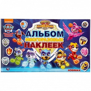 Альбом 100 наклеек, малый формат – Щенячий Патруль (Умка, 978-5-506-04571-7)