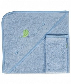 Полотенце уголок и варежка - Happy Happy, 100 % хлопок, 75 х 75 см (Kidboo, 00-0011864)