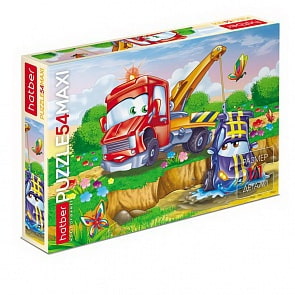 Maxi пазлы – Тачки, 54 элемента (Hatber, 54ПЗ3-09220)