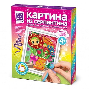 Картина из серпантина Цветочная компания (Фантазер, 967065)