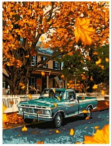 Раскраска по номерам Пикап (Lori, Ркн/ф-201)