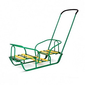 Детские санки для двойни – Лучшие друзья, зеленые (RT, 2615rt)