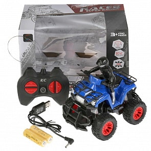 Квадроцикл радиоуправляемый TS-M3 на аккумуляторе с фигуркой, usb зарядное устройство (1810F097)