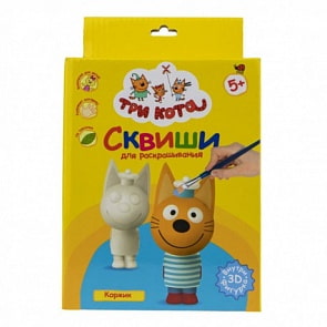 Набор для раскрашивания сквиши - Три Кота. Коржик (1toy, Т18097)