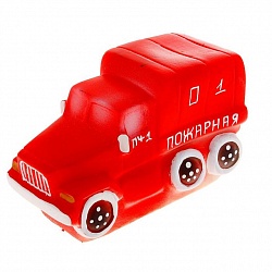 Машина ПВХ – Пожарная, 9 см (Кудесники, СИ-608) - миниатюра