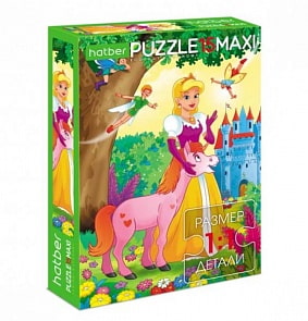 Пазл Eco 15 элементов Maxi – Принцесса (Hatber, 15ПЗ4-19282)