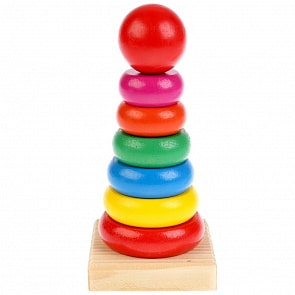 Игрушка деревянная - Пирамида (Буратино, 31-15-R) 