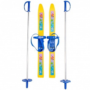 Лыжи детские Олимпик-Спорт - Мишки, с палками (Ковров, 330276)