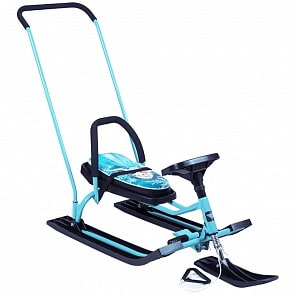 Снегокат 140 Go Go Grey Снежанна с П-образным толкателем (Барс, 7621)