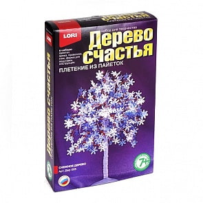 Дерево счастья из бисера и пайеток - Снежное дерево (Lori, Дер-005-no_)