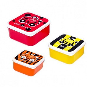 Trunki Контейнеры для еды 3 штуки, красный/оранжевый/желтый (Trunki, 0301-GB01)
