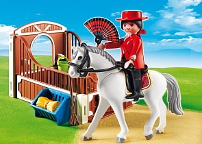Игровой набор из серии Конный клуб - Андалусская лошадка и загон (Playmobil, 5521pm)