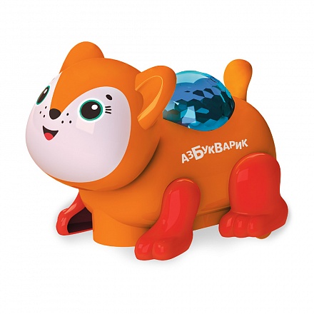 Музыкальная игрушка Диско-зверята – Лисичка, светло-оранжевая 