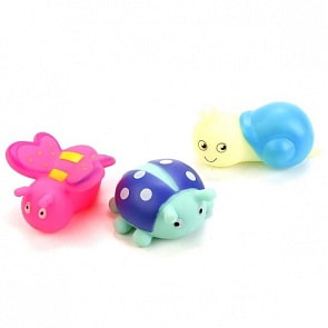 Игрушки для ванной – Насекомые, 3 фигурки в сетке (Играем вместе, В1585871sim)