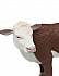 Херефордский теленок, наблюдающий, 9 см  - миниатюра №1