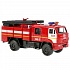 Машина Пожарная автоцистерна КамАЗ 43502 15 см свет-звук двери открываются металлическая инерционная  - миниатюра №3