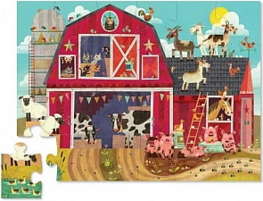 Пазл обучающий - Ферма, 24 детали (Crocodile Creek, 4185-7)