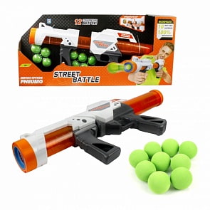 Оружие с мягкими шариками - Street Battle, 10 шариков (1toy, Т13653)