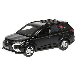 Модель Mitsubishi Outlander, 12 см, открывающиеся двери, инерционная, черный (Технопарк, OUTLANDER-BK) - миниатюра