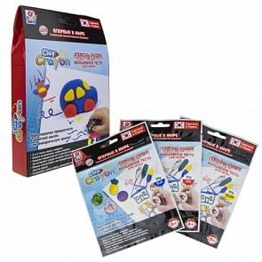 Набор тесто-мелков Clay Crayon - Машинка, 3 цвета по 30 г (1toy, Т19008)