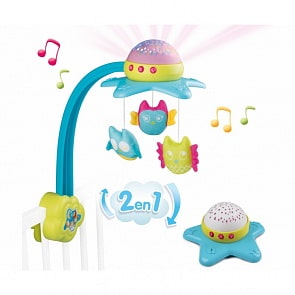Мобиль-проектор Cotoons 2 в 1 со звуком и светом (Smoby, 110116)