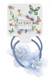 Резинки для волос Lukky Fashion - Цветок с блестками, 2 штуки (Lukky, Т18532) (ассортимент) - миниатюра
