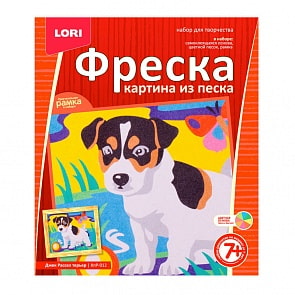 Фреска. Картина из песка - Джек Рассел терьер (Лори, КпР-012)