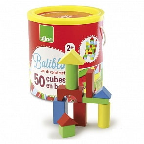 Конструктор деревянный – Batibloc, 50 деталей (Vilac, V2146)