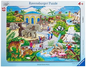 Пазл - Прогулка по зоопарку, 45 деталей (Ravensburger, 06661)
