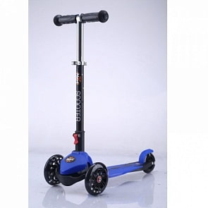 Складной трехколесный самокат с усиленной декой, синий (Next, 16-R-1-2sim)