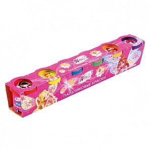 Пальчиковые краски «Винкс», 6 цветов, 50 мл. (Multiart, 650FP-WXsim)