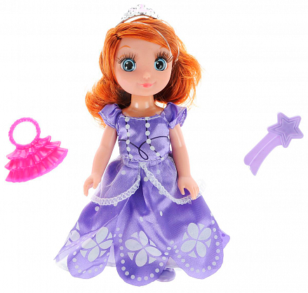 Интерактивная кукла - Disney - Принцесса София, 15 см озвученная с набором одежды 