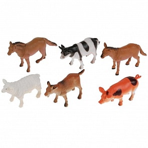 Набор из 6-и домашних животных, 10 см (Играем вместе, PHC10030616) (ассортимент)