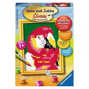 Раскрашивание по номерам «Попугай» (Ravensburger, 29583st)